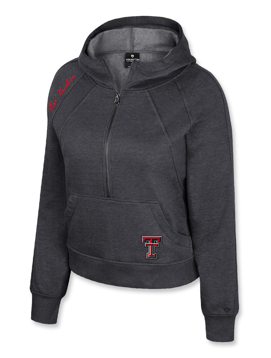 Arena Texas Tech "Precipice" Women's 1/2 Zip Fleece Hood