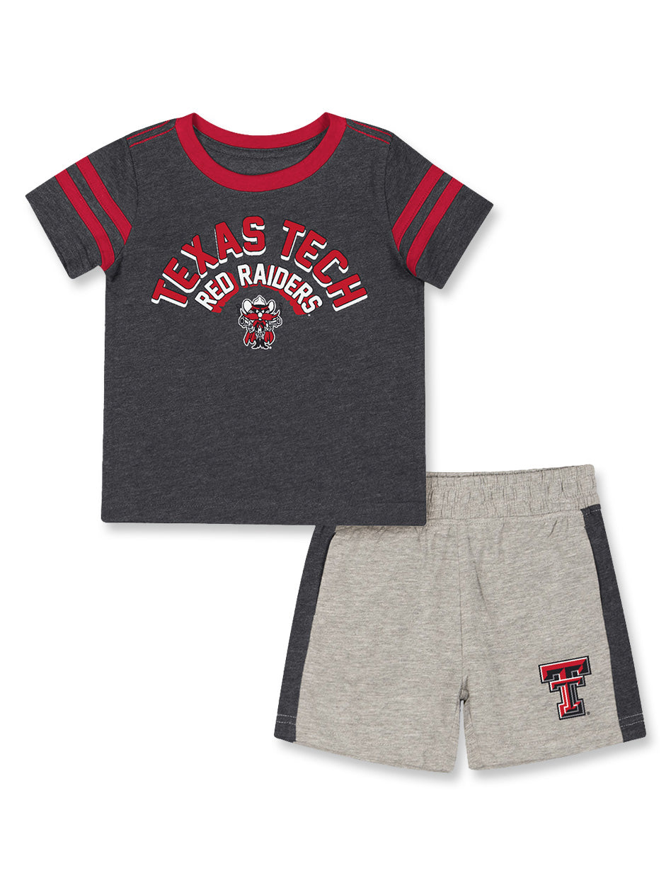Texas Tech Infant Outfit, Texas Tech Baby Clothes, Texas Tech Toddler Set, Texas Tech Tee & Shorts, NCAA Baby Apparel, Texas Tech Game Day Outfit, Texas Tech Newborn Gear.