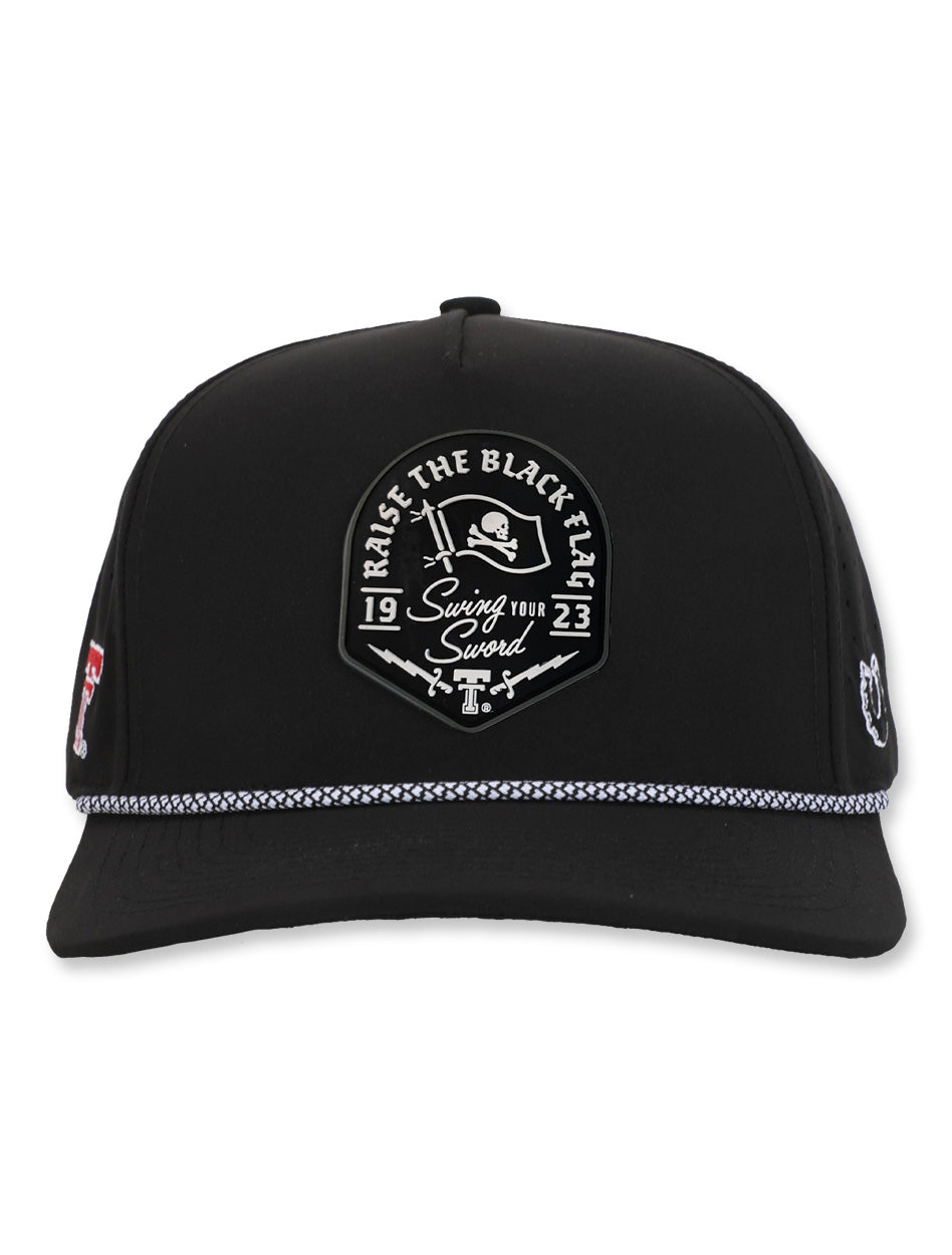 Texas Tech Dark Horse Leach Era "Raise The Flag PVC" Black Sport SB Cap