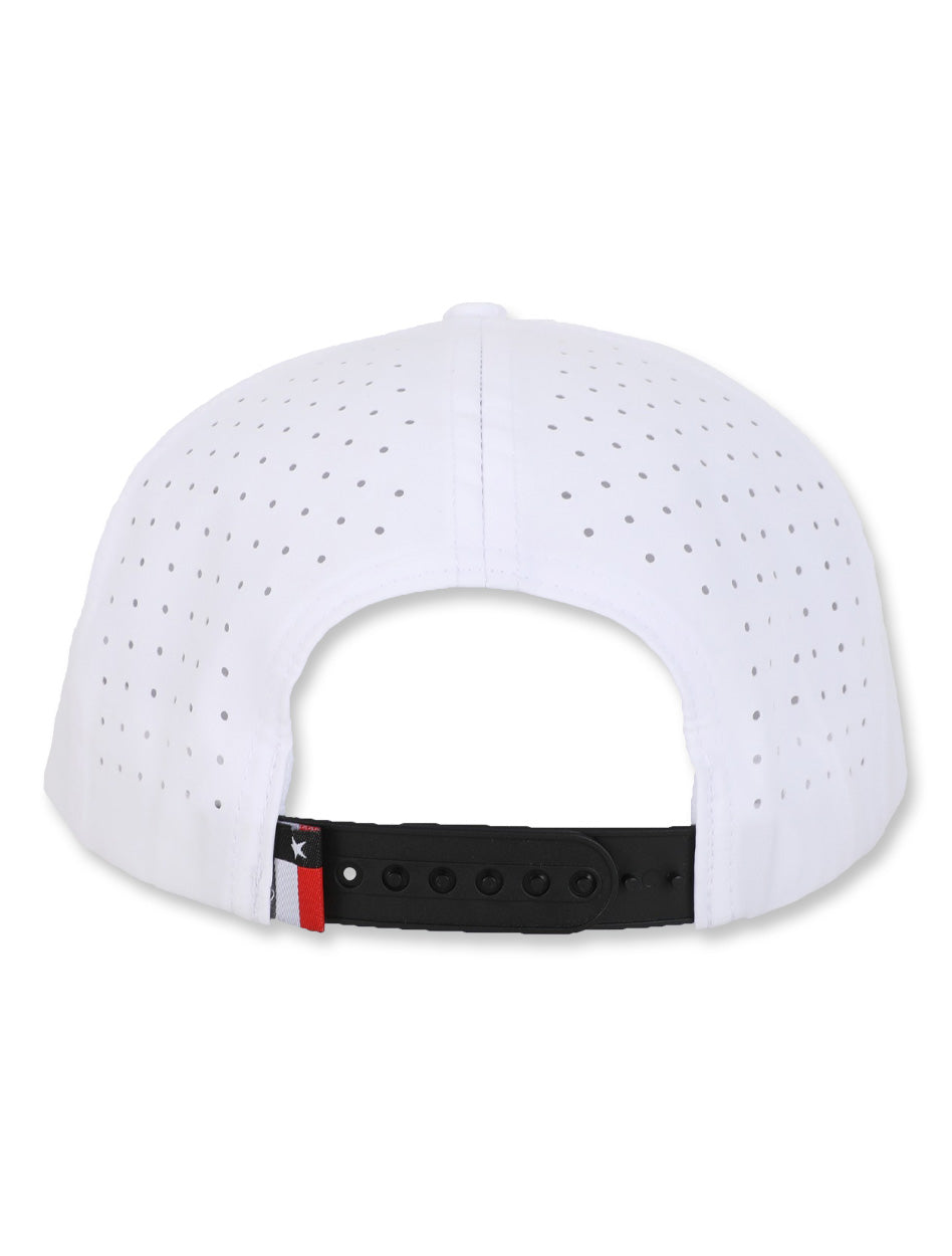 Texas Tech Dark Horse Leach Era "Raise The Flag PVC" White Sport SB Cap
