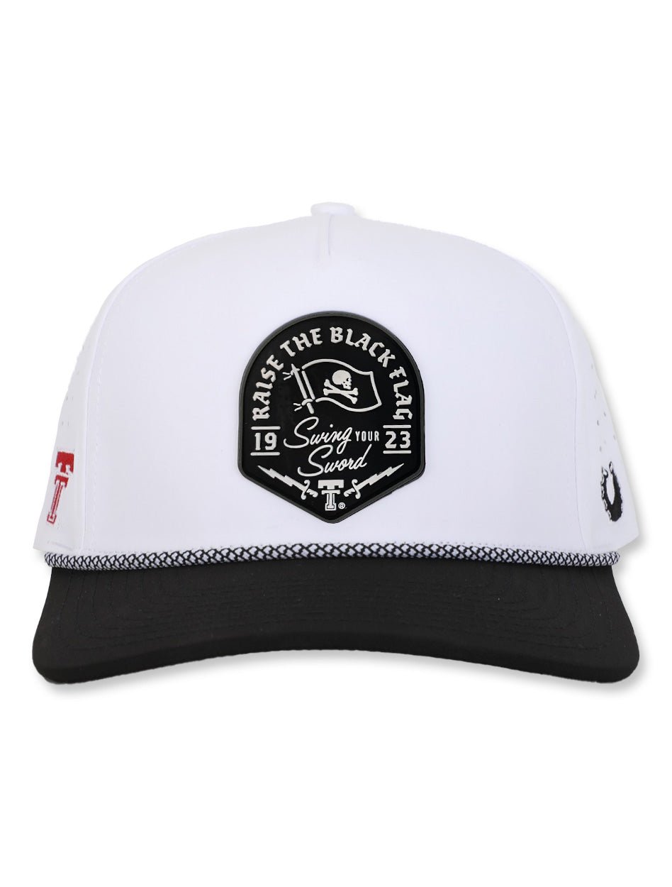 Texas Tech Dark Horse Leach Era "Raise The Flag PVC" White Sport SB Cap