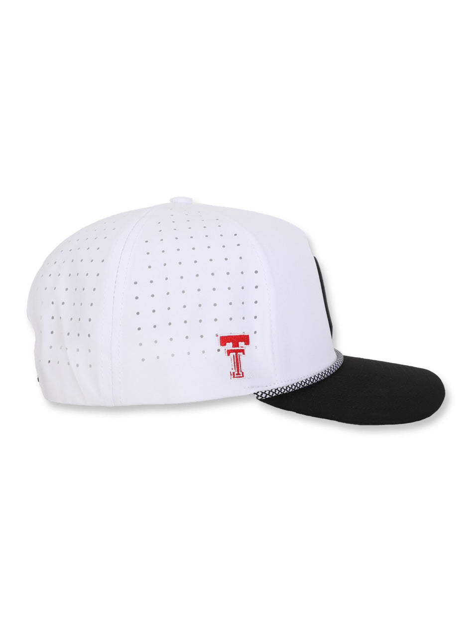 Texas Tech Dark Horse Leach Era "Raise The Flag PVC" White Sport SB Cap