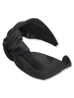 Black Solid "Knot" Headband
