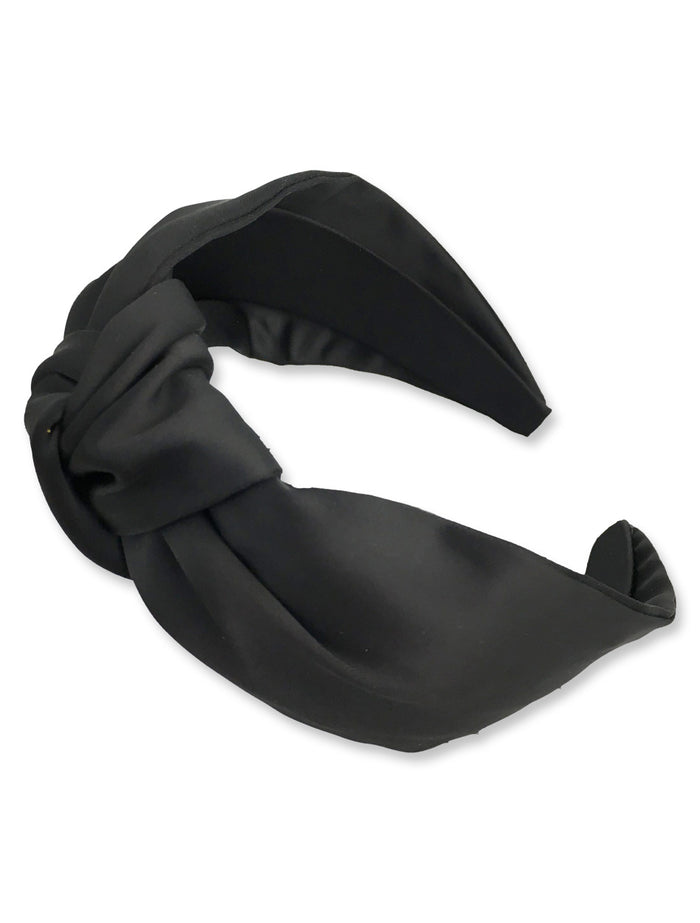Black Solid "Knot" Headband