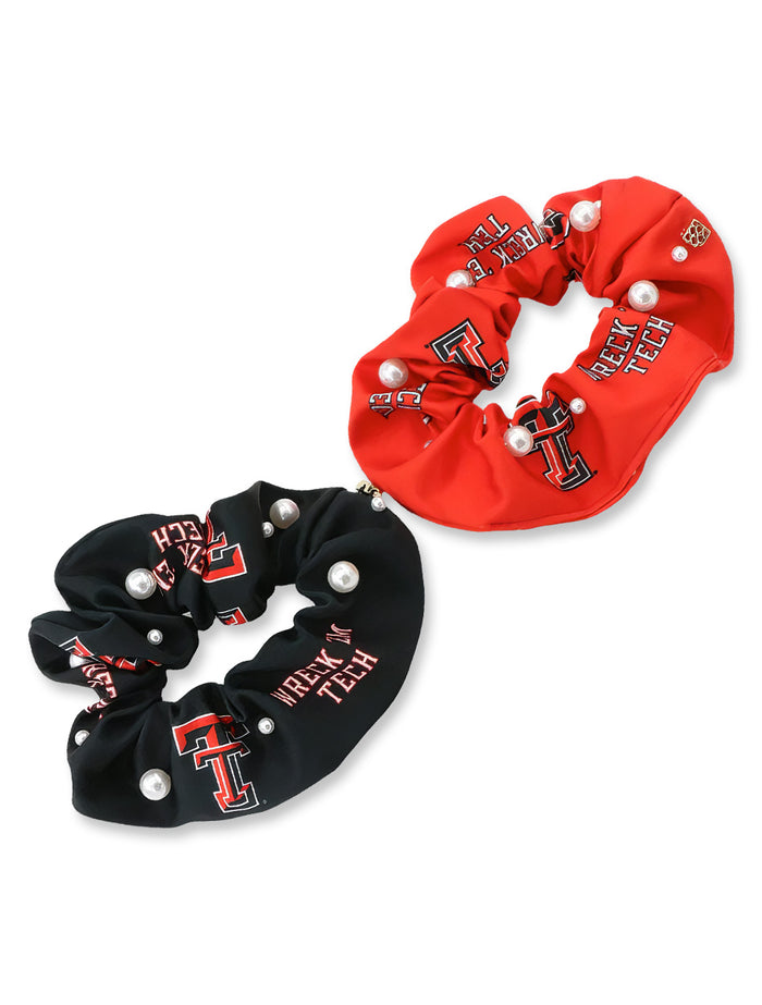 Brianna Cannon Texas Tech Red & Black Dual Scrunchie 2 Pack