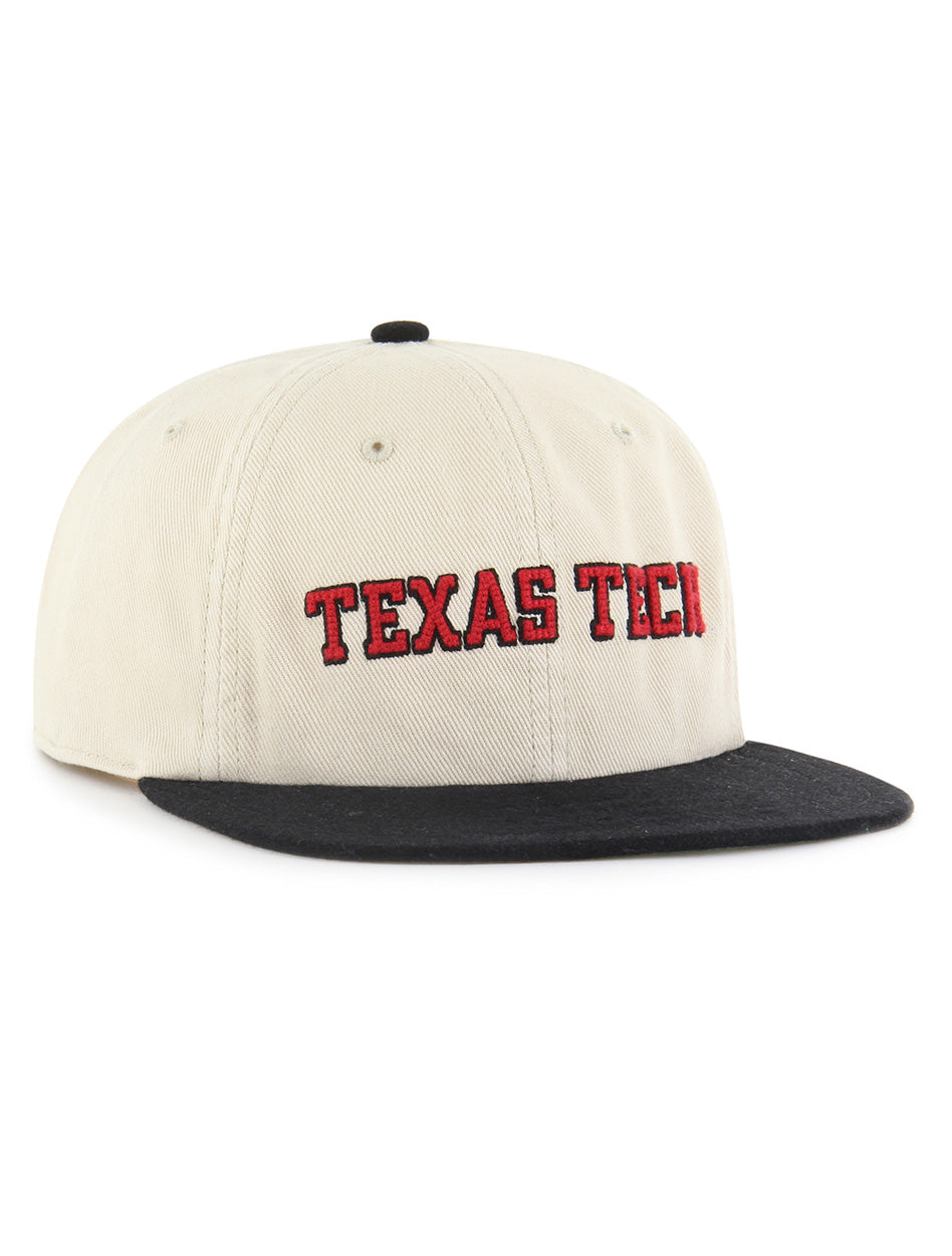 '47 Brand Texas Tech Chainstitch Double T "Fieldstone" Snapback Cap