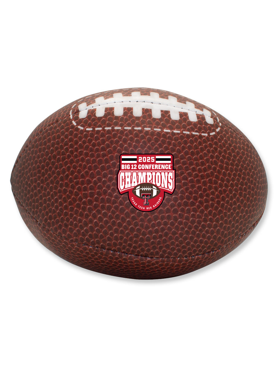 Texas Tech Big 12 CHAMPS Micro Plush Football
