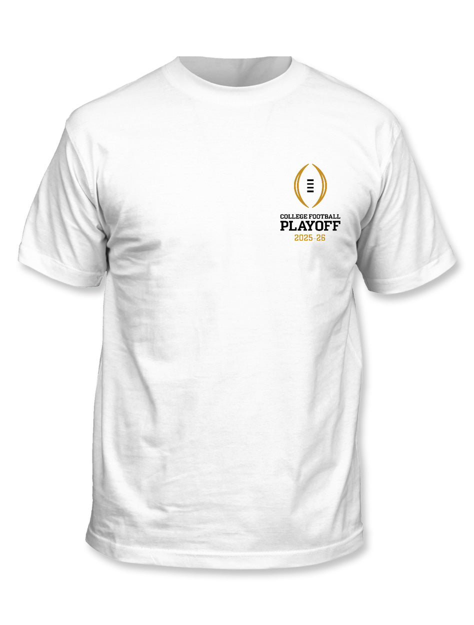 Texas Tech 2025 CFP - T-Shirt- Brackets - WHITE