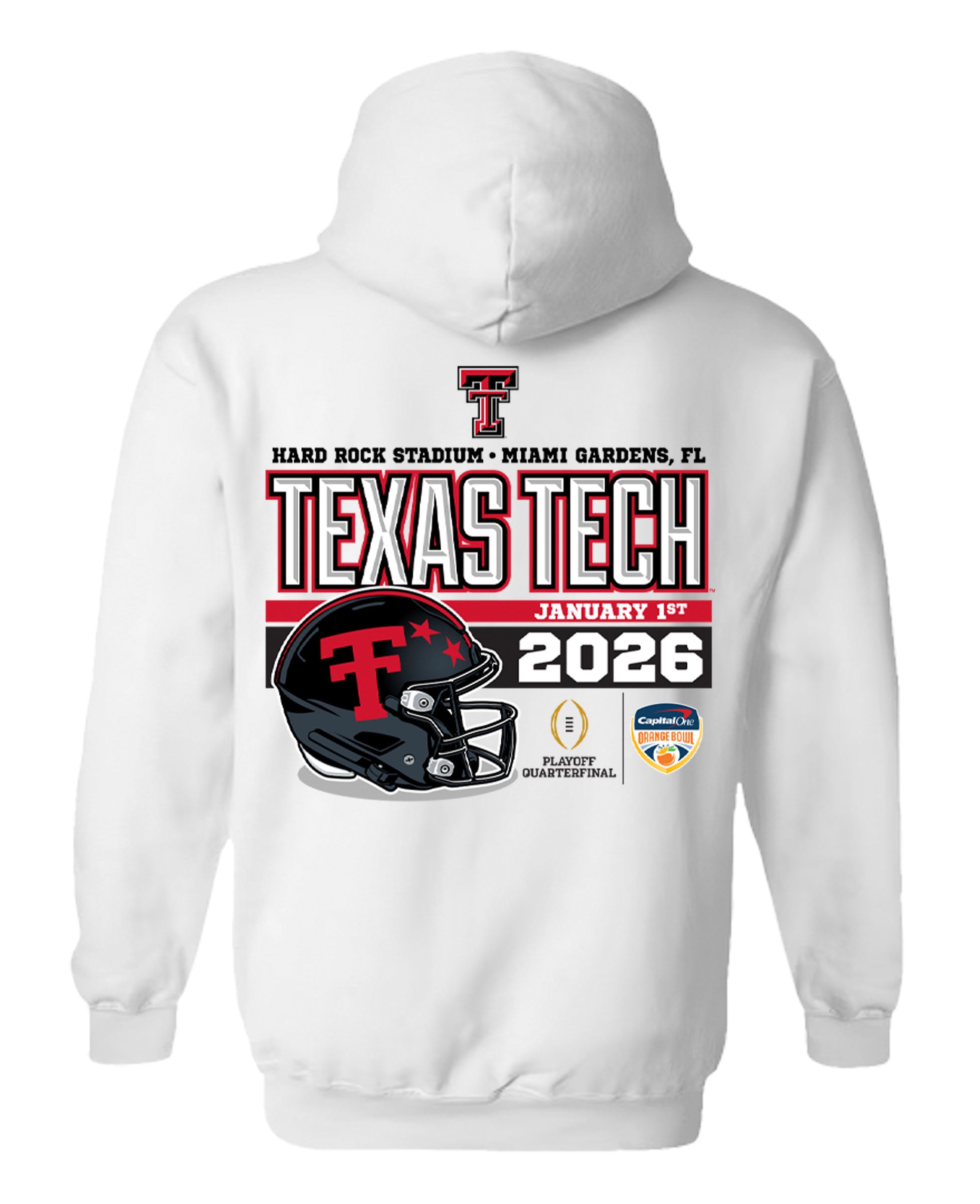 Texas Tech 2025 CFP - Hood- Juiced - WHITE