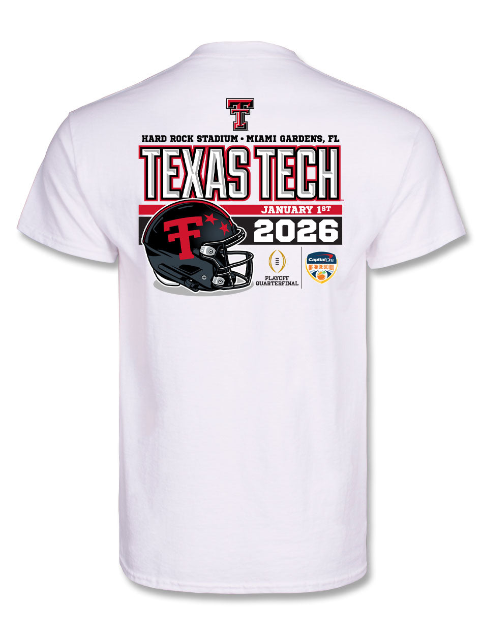 Texas Tech 2025 CFP Orange Bowl - T-Shirt- Juiced - WHITE