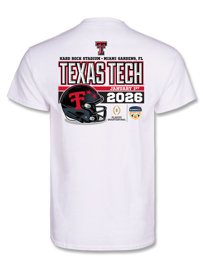 Texas Tech 2025 CFP Orange Bowl - T-Shirt- Juiced - WHITE