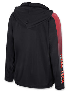 Arena Texas Tech "Lumen" Youth Long Sleeve Hooded 1/4 Zip Pullover