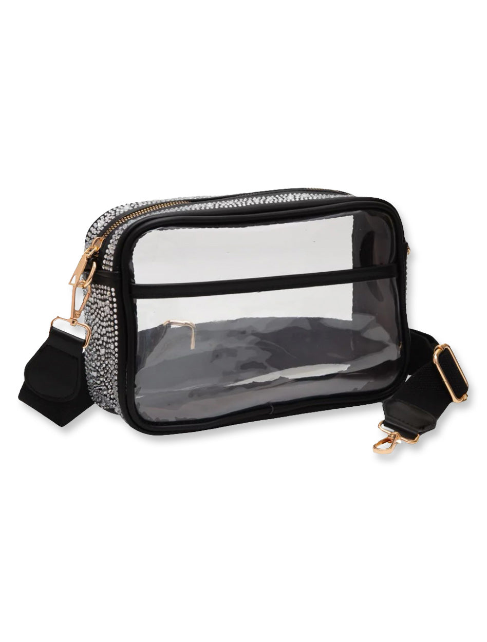Team Color "Bling" Gameday Clear Crossbody Purse