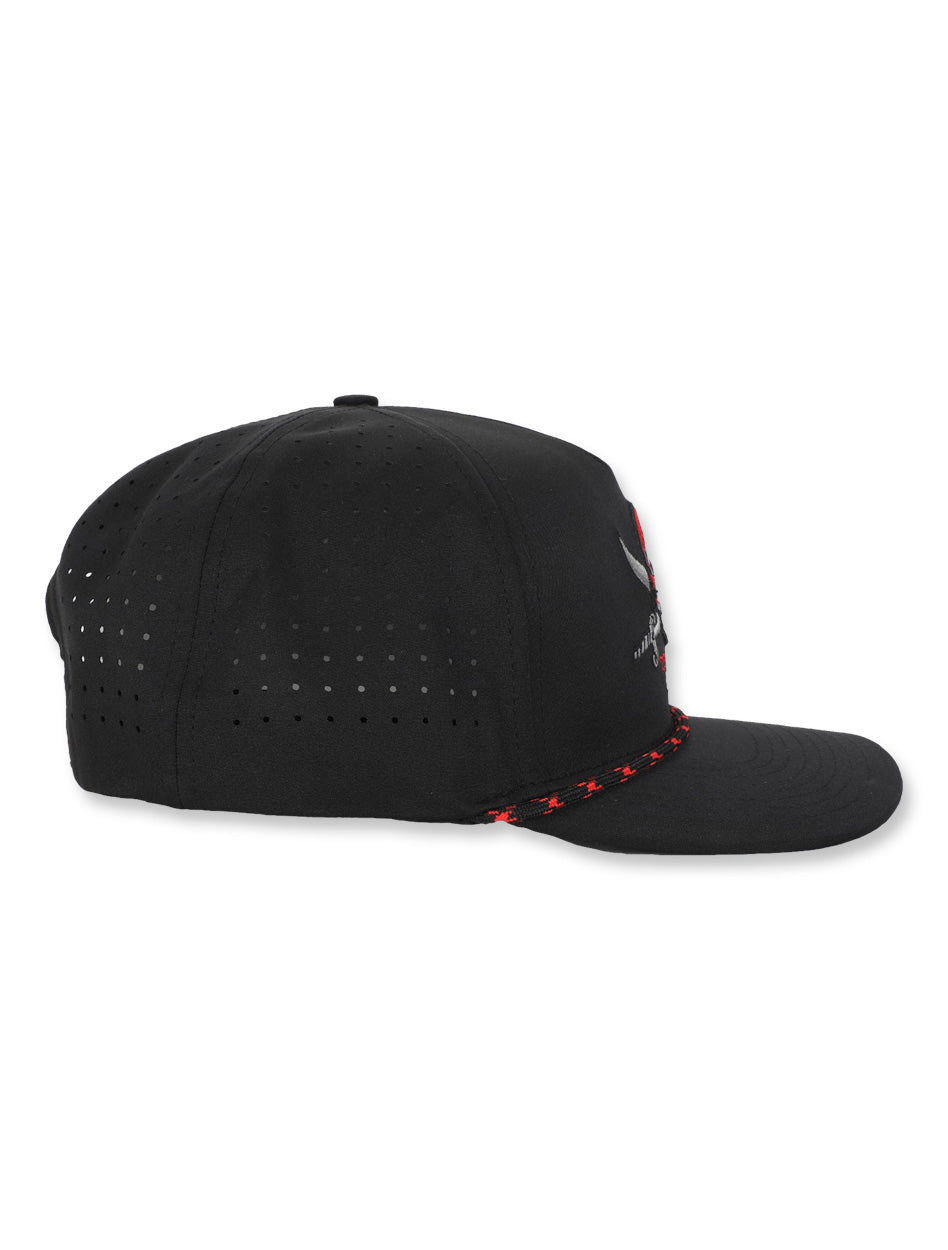 Texas Tech Dark Horse "As Worn In Leach Era" Black Sport SB Cap