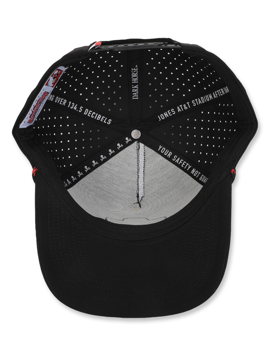 Texas Tech Dark Horse Leach Era "Bones PVC" Black Sport SB Cap