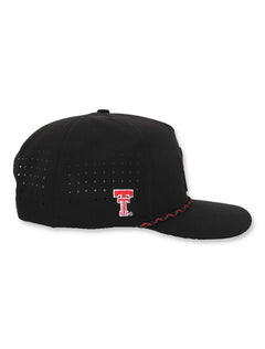 Texas Tech Dark Horse Leach Era "Bones PVC" Black Sport SB Cap