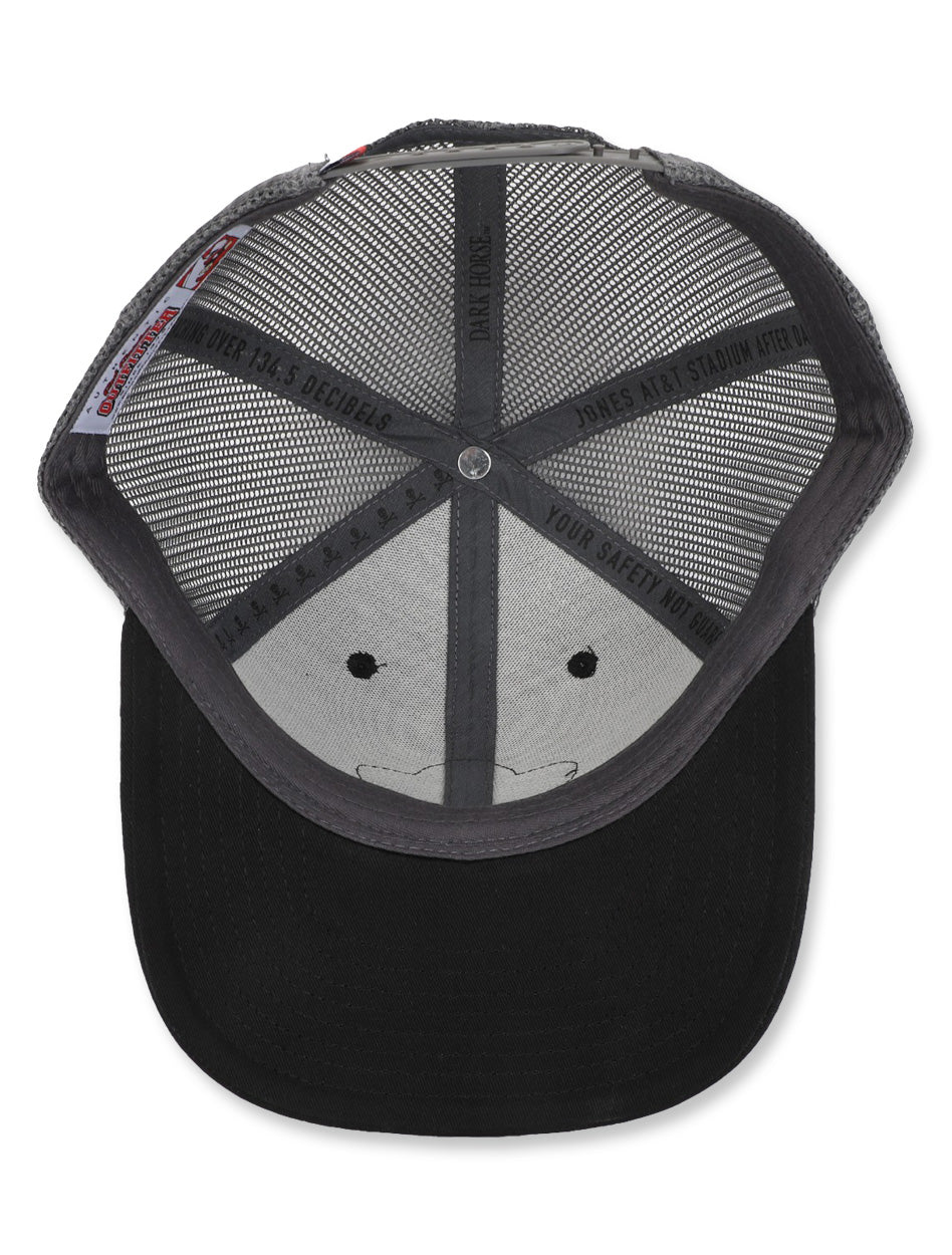 Texas Tech Dark Horse Leach Era "Bones PVC"Charcoal Mesh SB Cap