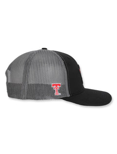 Texas Tech Dark Horse Leach Era "Bones PVC"Charcoal Mesh SB Cap