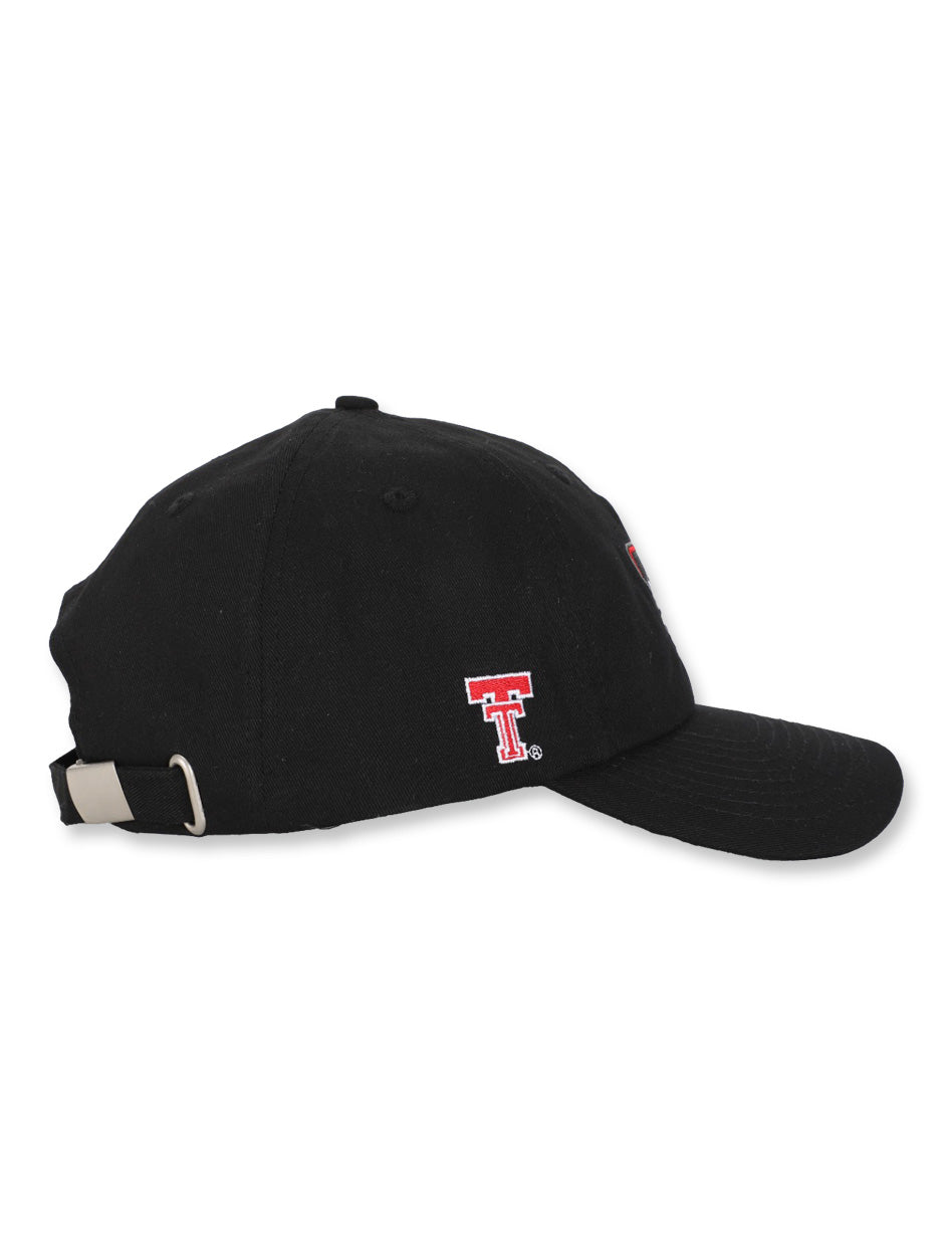 Texas Tech Dark Horse Leach Era "Crossbones" Black Adjustable Cap