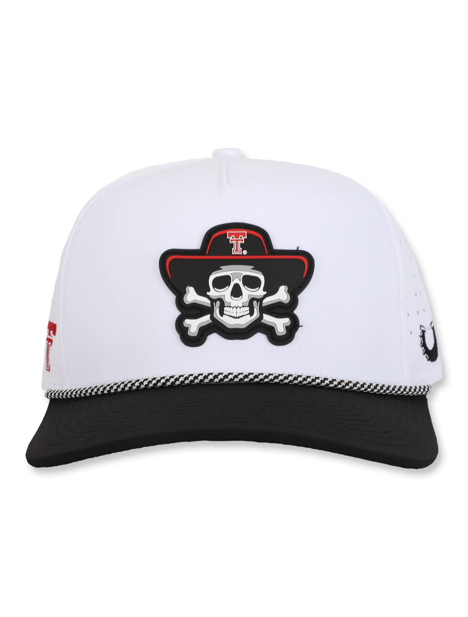 Texas Tech Dark Horse Leach Era "Bones PVC" White Sport SB Cap