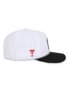 Texas Tech Dark Horse Leach Era "Bones PVC" White Sport SB Cap