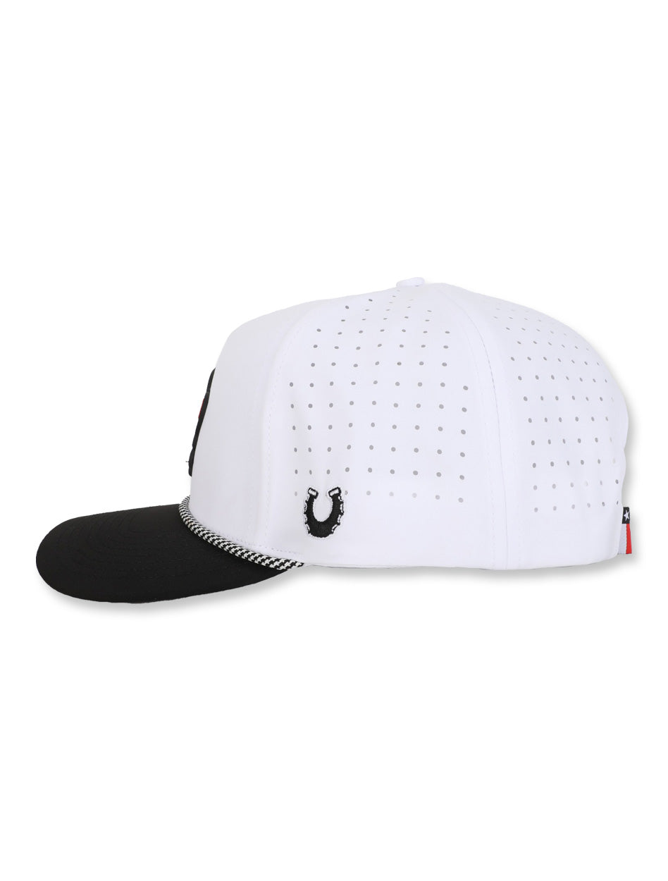 Texas Tech Dark Horse Leach Era "Bones PVC" White Sport SB Cap