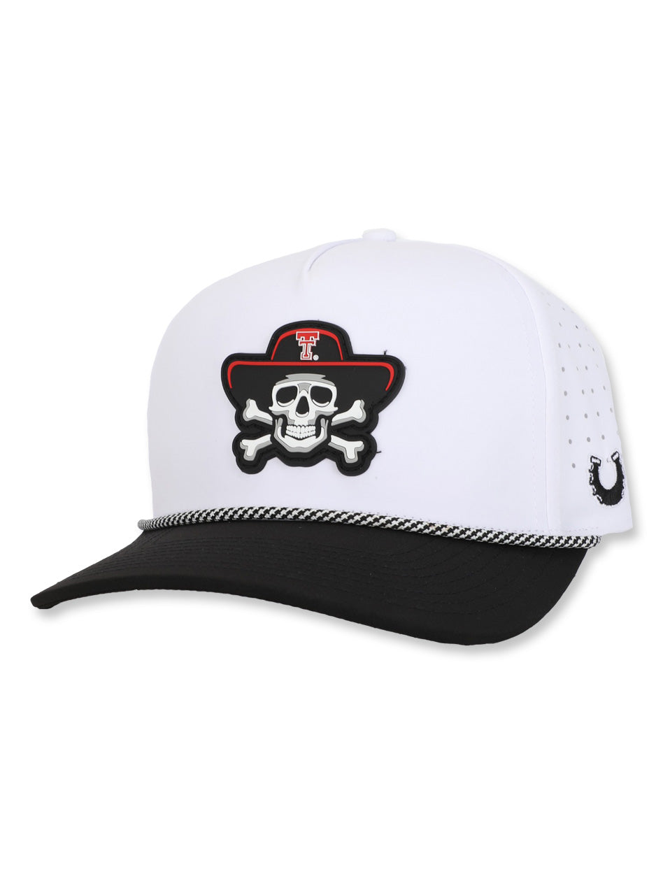 Texas Tech Dark Horse Leach Era "Bones PVC" White Sport SB Cap