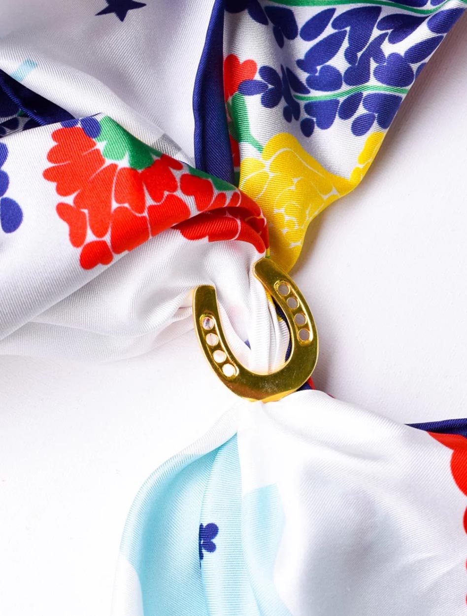 Saturday Silks Horseshoe Scarf Ring