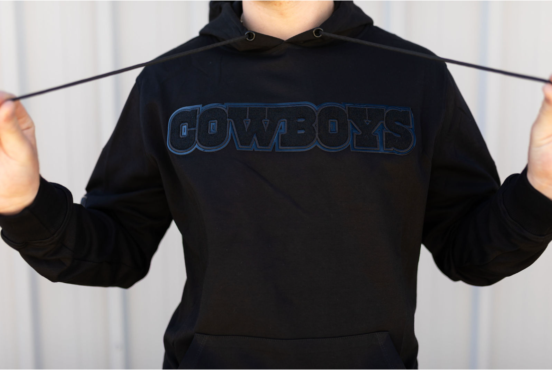 Dallas Cowboys Triple Black DK PO Hoodie Red Raider Outfitter