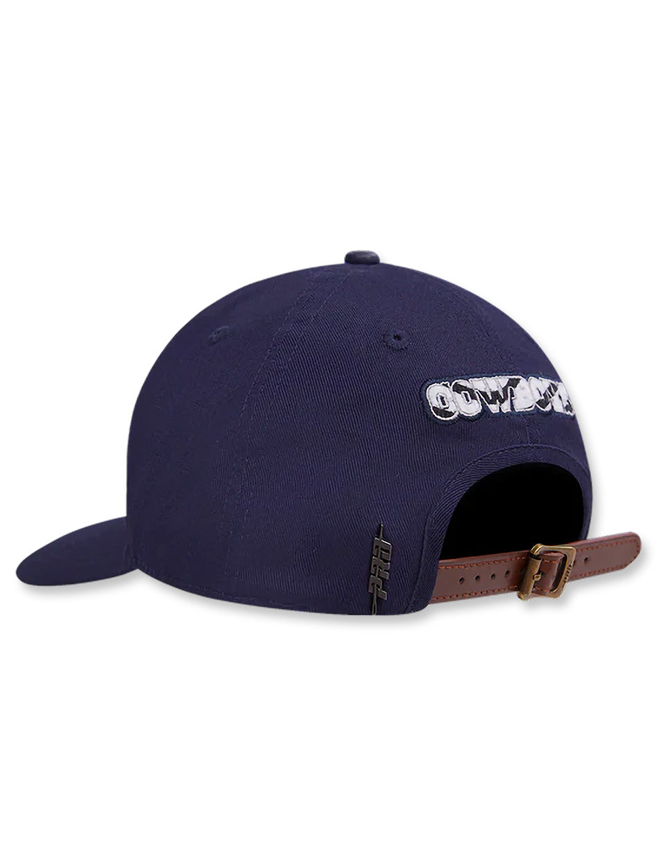 Dallas Cowboys "Animal Print Dad Hat" WOMEN'S Adjustable Cap w/ Leather Adjuster