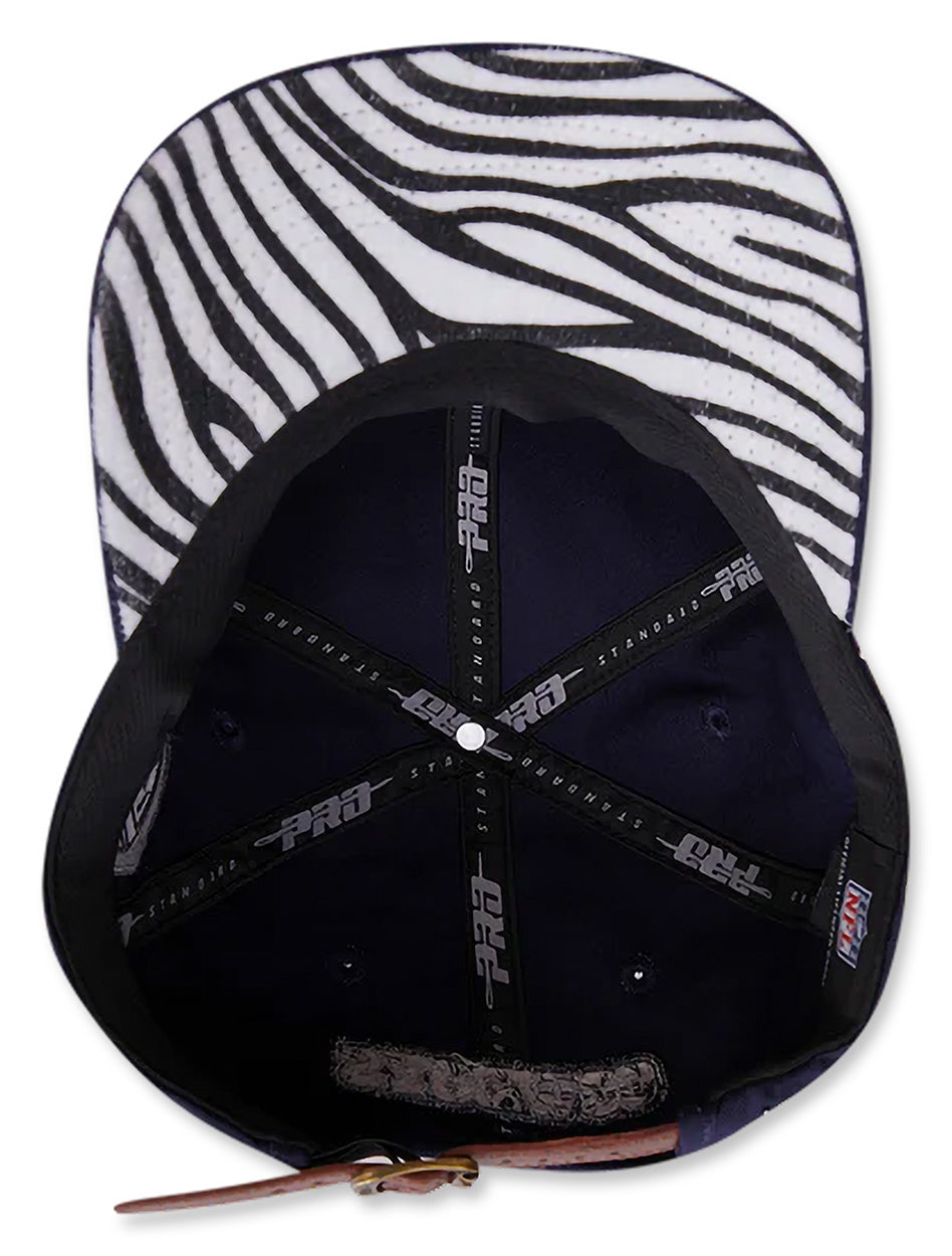 Dallas Cowboys "Animal Print Dad Hat" WOMEN'S Adjustable Cap w/ Leather Adjuster