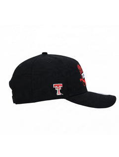 Right side of the black youth Texas Tech cap showing the Double T on the side panel