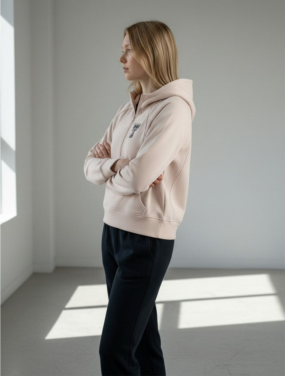 Dark Horse Texas Tech "Serenity" Half Zip Dusty Pink Hoodie