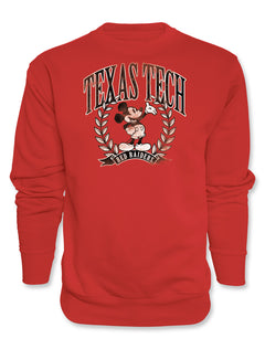 Disney x Red Raider Outfitter Texas Tech "Scholar Tree" Mickey Crewneck Sweatshirt