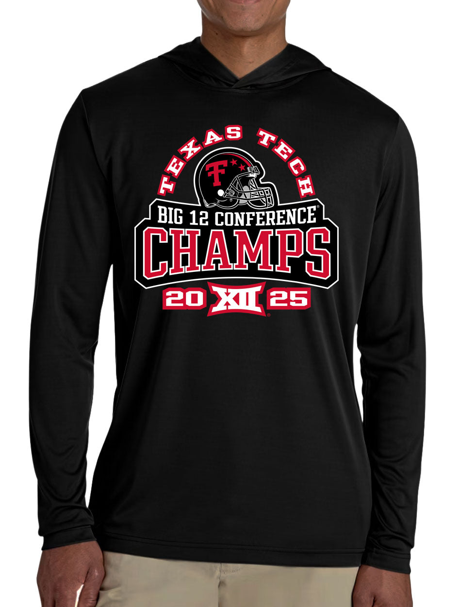 Texas Tech Big 12 CHAMPS - Athletic Hood - Fan Fare - BLACK