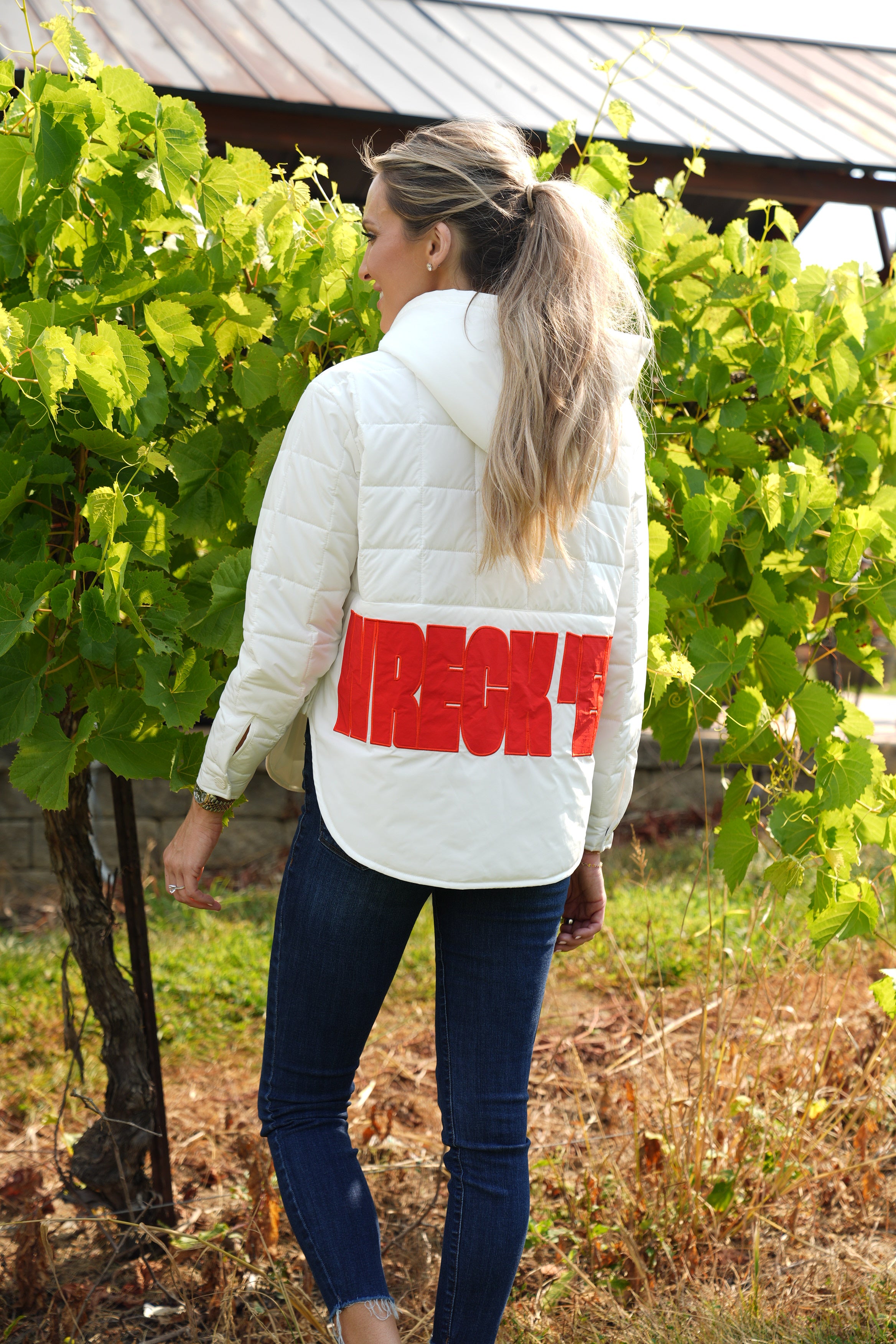 Lusso Texas Tech "Gwyn" Puffer Pullover
