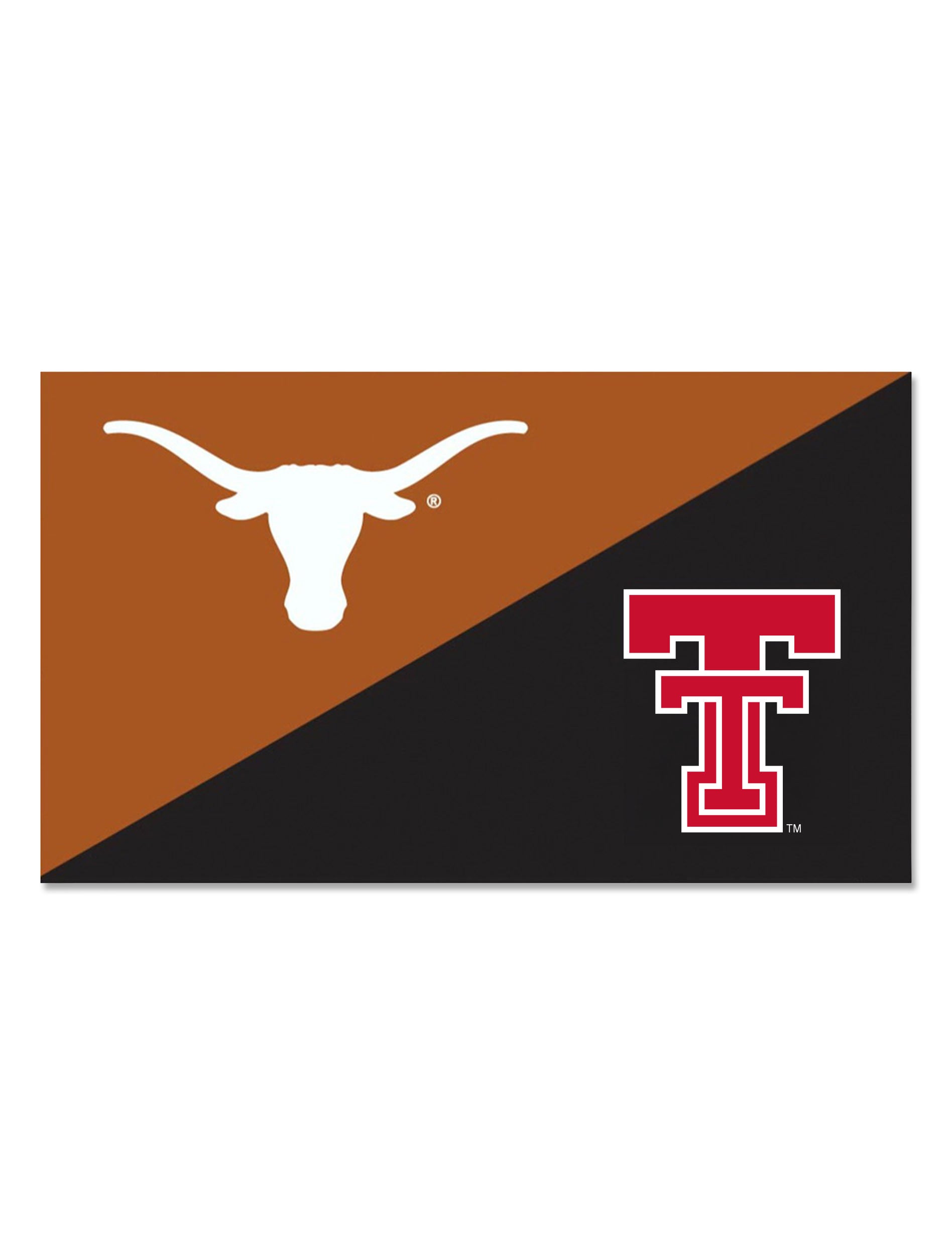 House Divided Texas Tech/ UT  3' x 5' Silk Screen Flag