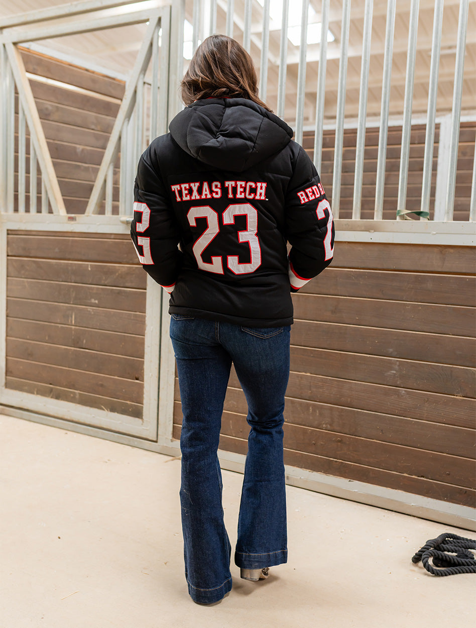 Hype & Vice Texas Tech "87+13" Jersey Puffer Jacket