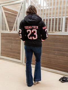 Hype & Vice Texas Tech "87+13" Jersey Puffer Jacket