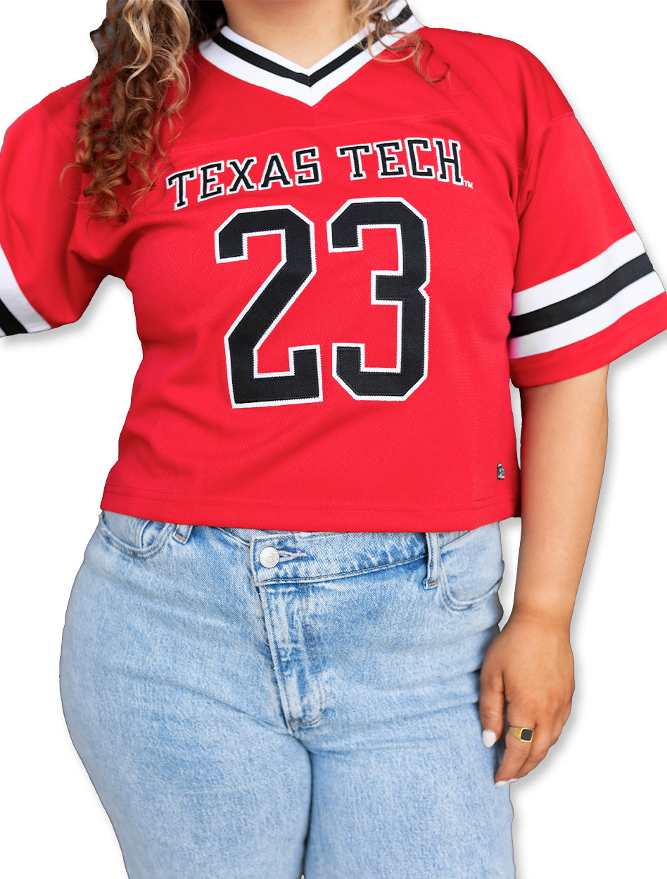 Texas Tech Hype & Vice Cropped Football Jersey