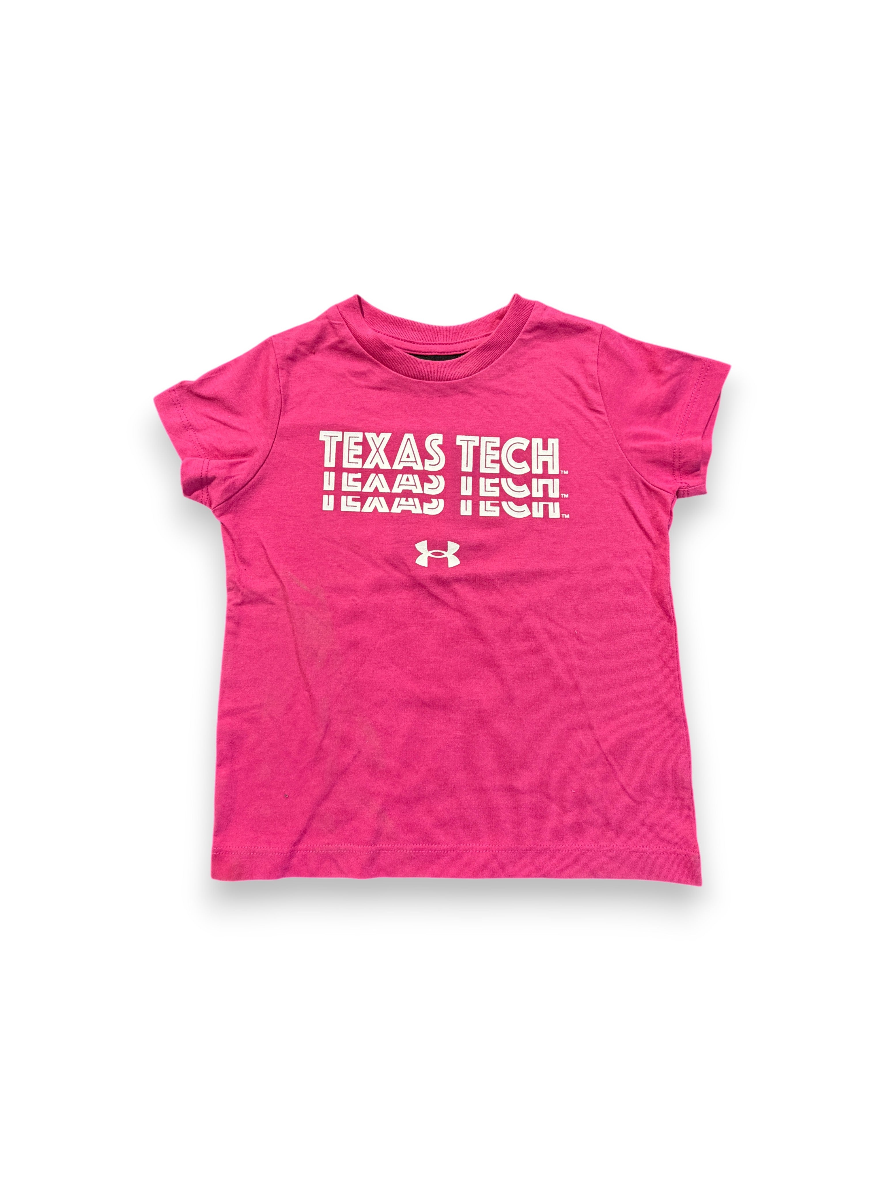 **Under Armour Texas Tech Sideline 2023 "Repeat" Pink Toddler T-Shirt
