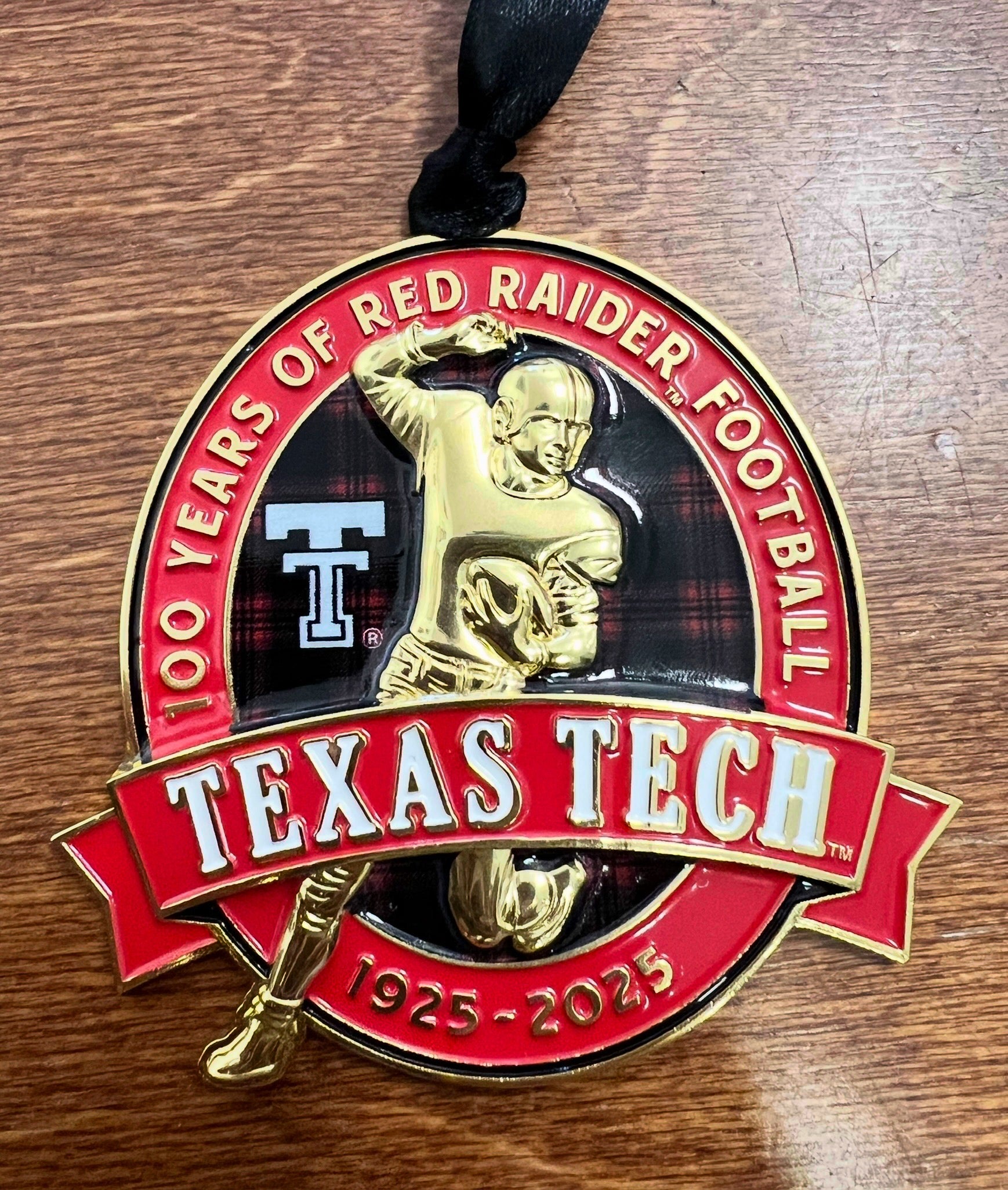 Texas Tech 2025 "100 Years Of Football" Official Ornament