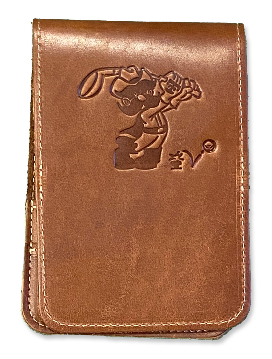 Texas Tech Raider Red Fine Leather Golf Scorecard Holder Golf Logbook