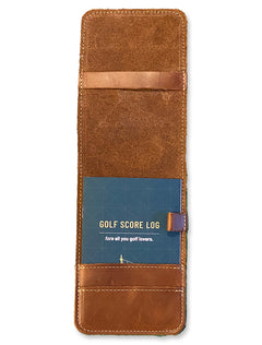Texas Tech Raider Red Fine Leather Golf Scorecard Holder Golf Logbook