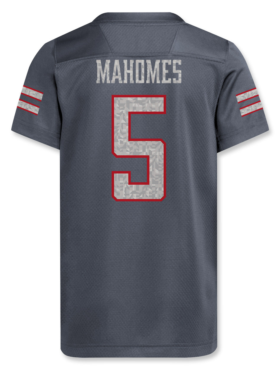 YOUTH Adidas Texas Tech Mahomes Premier 2024 Galvanized Jersey