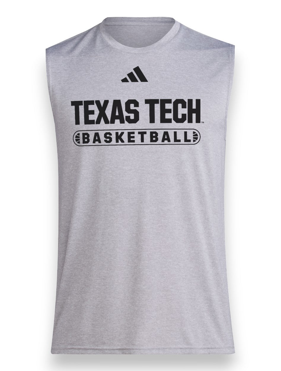 Adidas Texas Tech Basketball Pill Sleeveless Top (mtt-040)