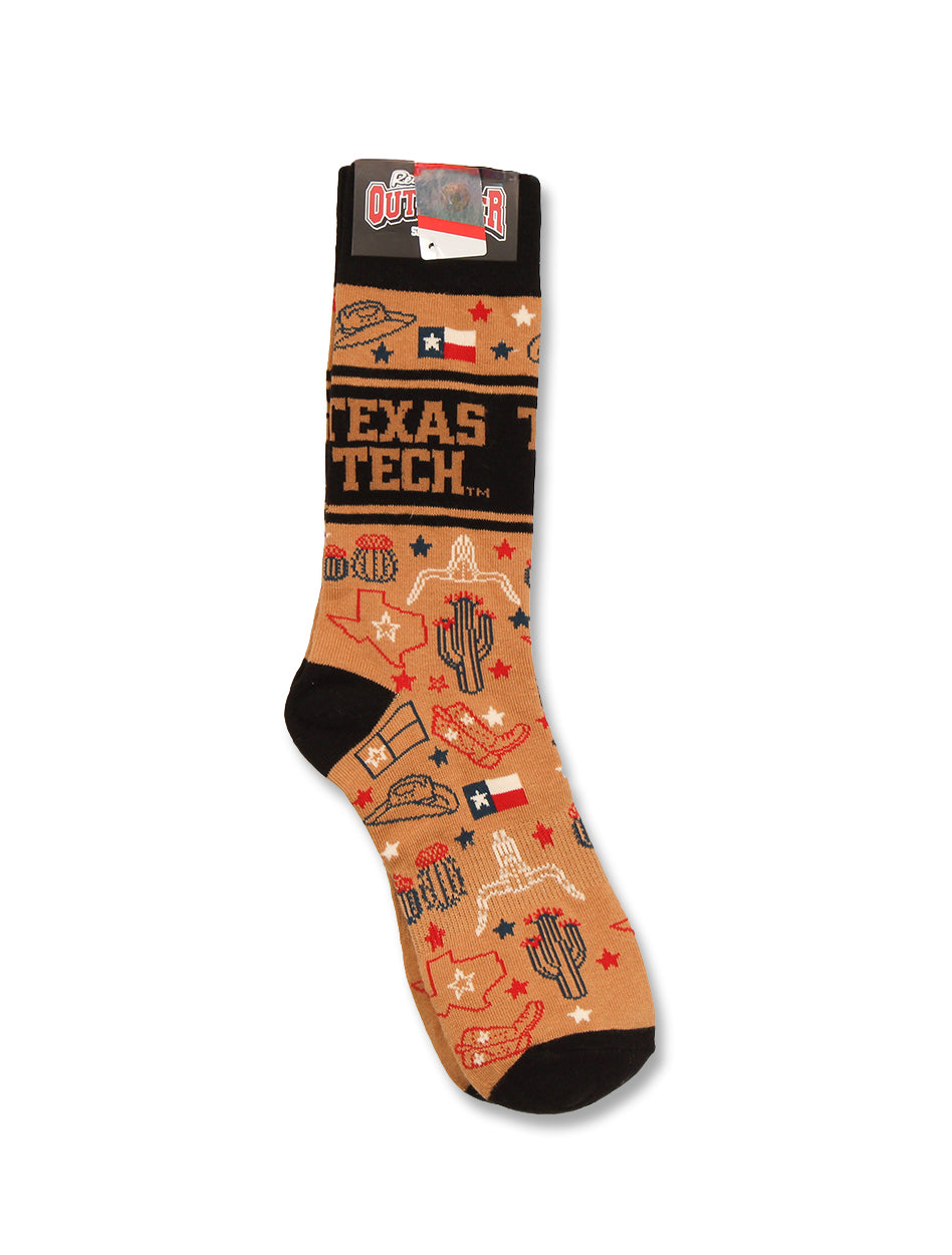Jack + Sage Texas Tech "The Canyon" Dress Socks