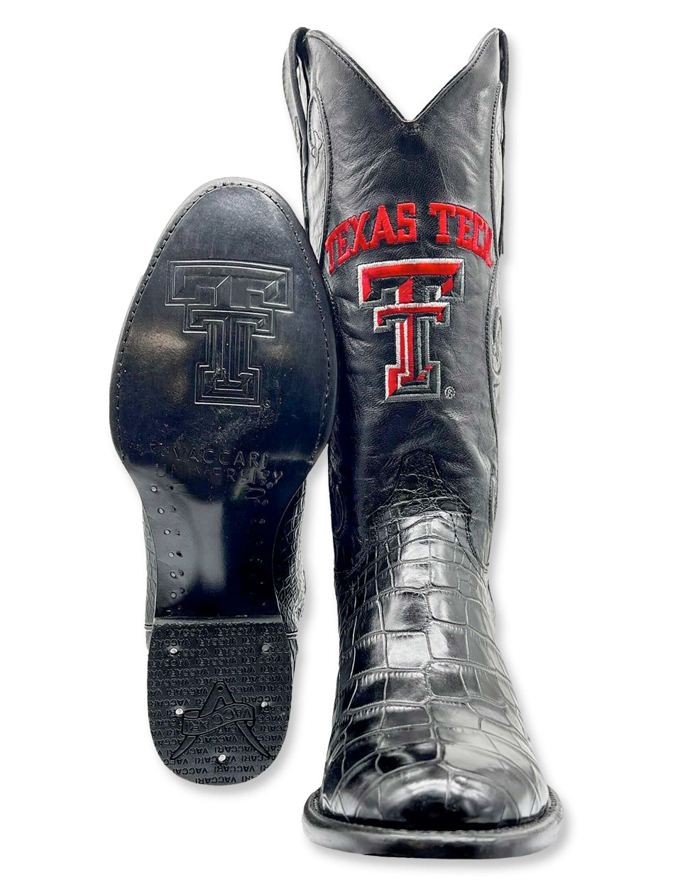 Vaccari Texas Tech "James" Men's Round Toe Boots