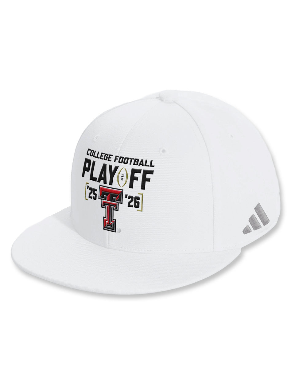 Texas Tech 2025 CFP - Adidas Hat - White