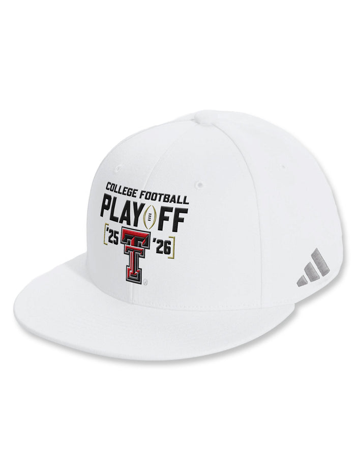 Texas Tech 2025 CFP - Adidas Hat - White